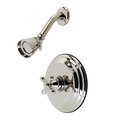 Kingston Brass KB3636AXSO Pressure Balanced Shower Faucet, Polished Nickel KB3636AXSO